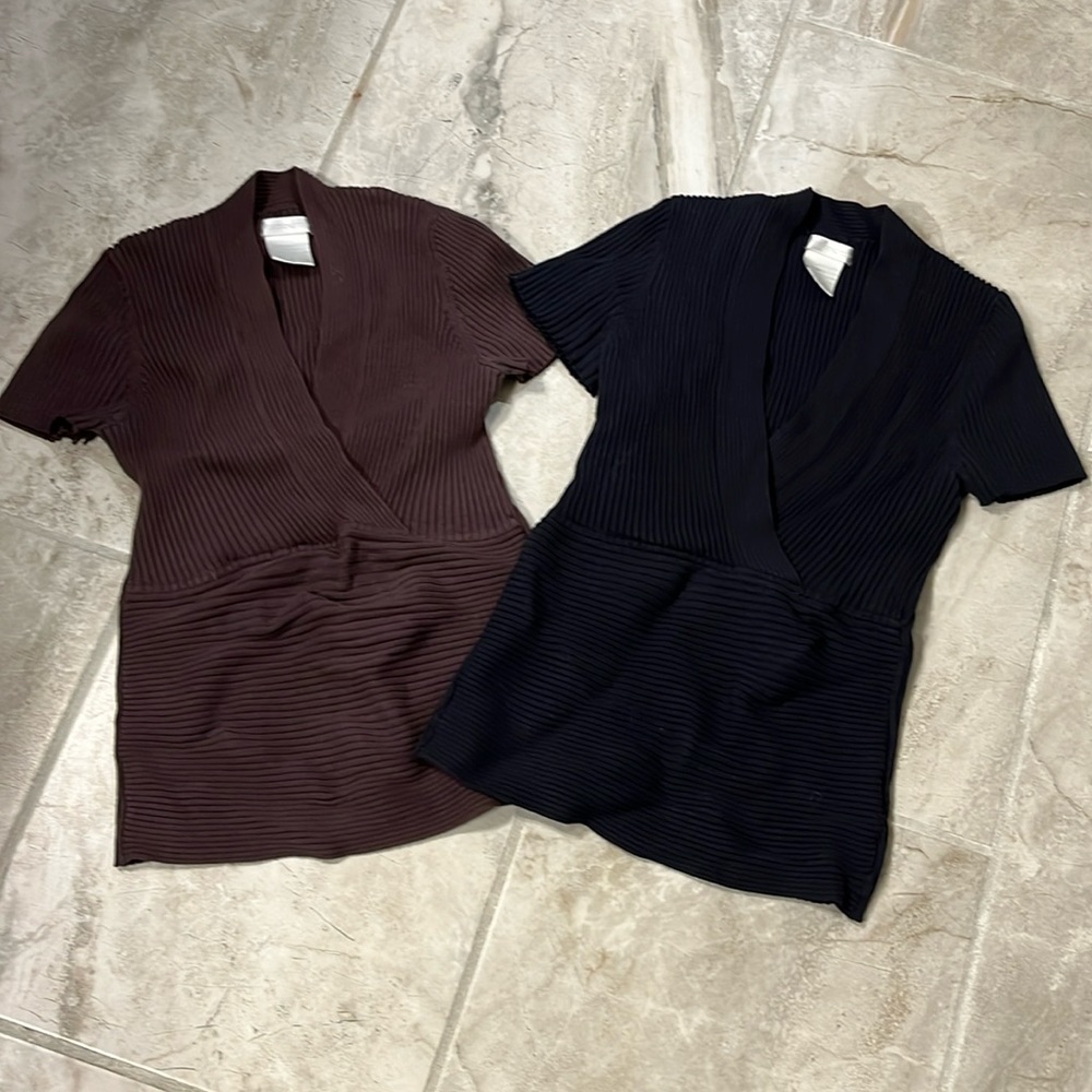 Sweater bundle of brown and black by Worthington.